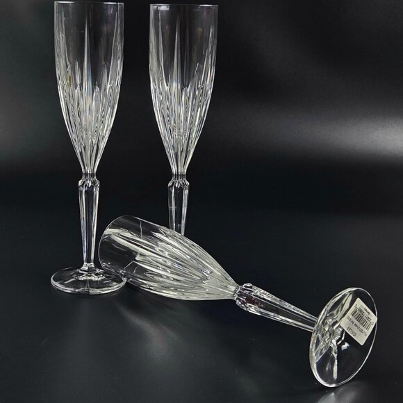 Vintage Fluted Champagne Icicles by Mikasa - Set of 3 - 9 1/8" - Picture 4 of 11